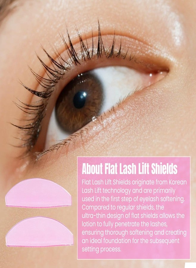 لي بيوتي واقيات رفع الرموش المسطحة فائقة الرقة من ليبيوتي، 1 مم، وسادات رفع الرموش الكورية للخطوة الأولى فقط (للتنعيم)، قضبان رموش سيليكون ذاتية اللصق بدون غراء مع علبة تخزين، لوازم احترافية ومنزلية، وردي - Image 3